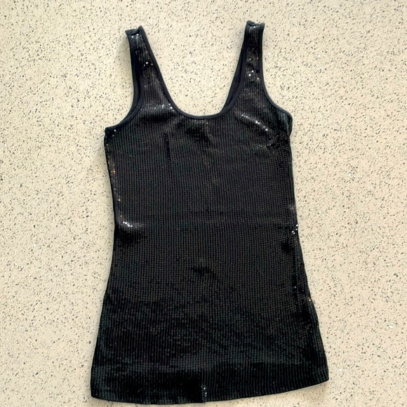 Express black sequins tank top size small - Picture 1 of 6